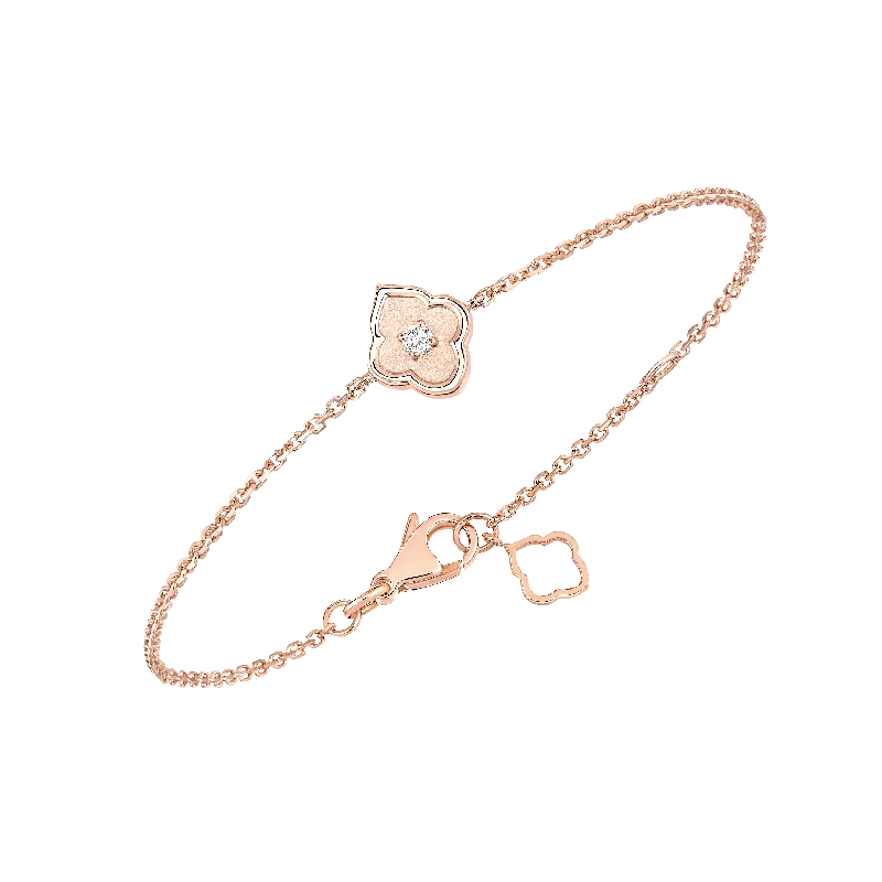 Luce - 1 Diamond Rose Gold Bracelet