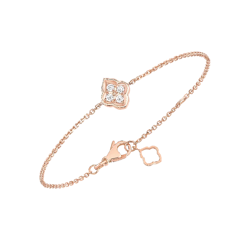 Luce - 4 Diamond Rose Gold Bracelet