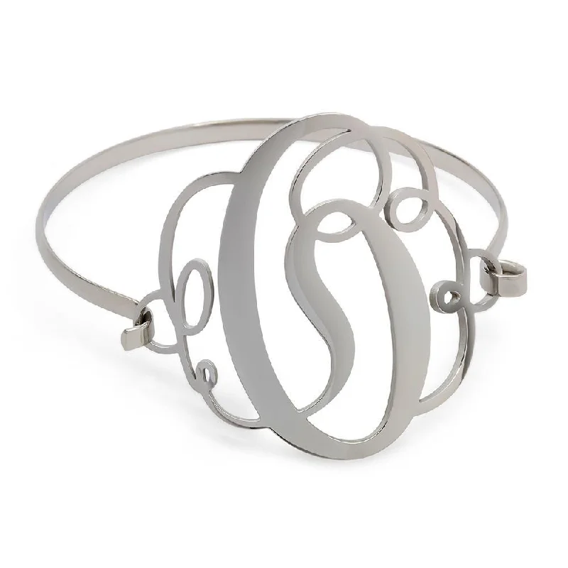 Stainless Steel Wire Bracelet Initital - O