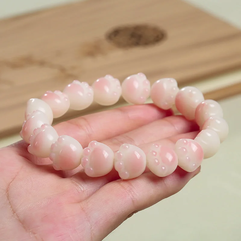 Wholesale Bodhi Root Gradient Cat Claw Buddha Beads Resin Bracelet