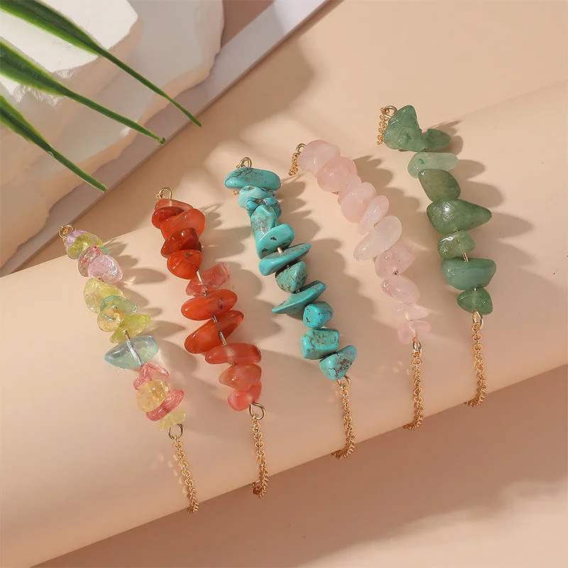 Wholesale Bohemian Colorful Retro Irregular Crystal Bracelet