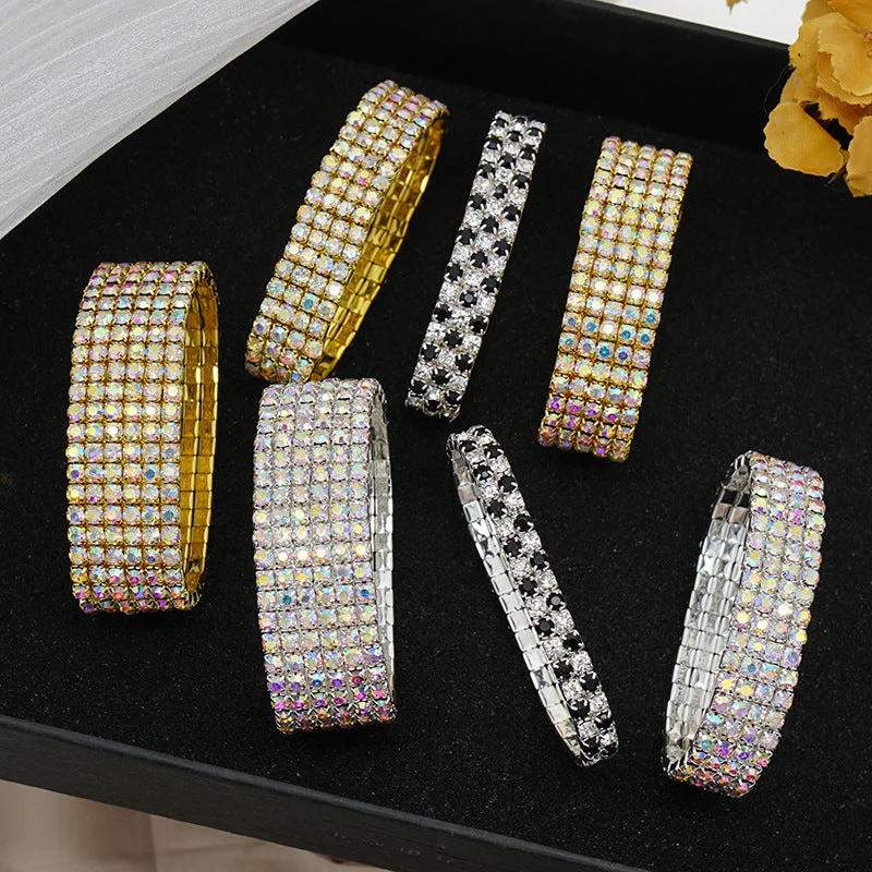 Wholesale Colored Rhinestones Sweet Crystals Bracelet