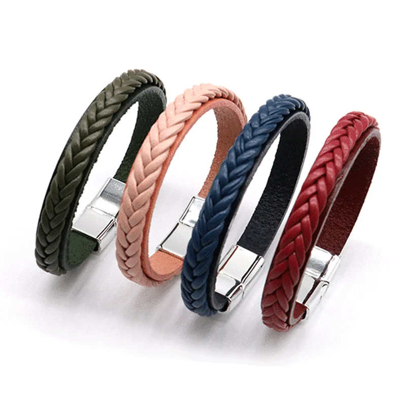 Wholesale Cowhide Alloy Buckle Bracelets