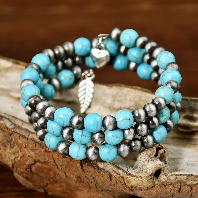 Wholesale Ethnic Turquoise Beaded Bracelets