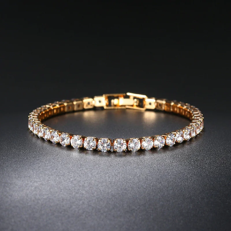 Wholesale Round Zircon Tennis Bracelet