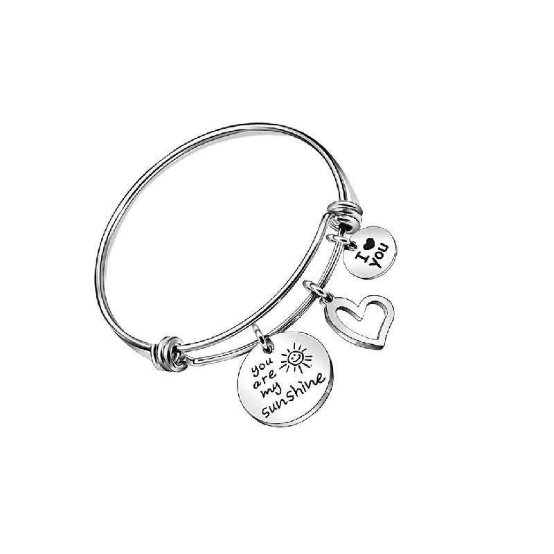 Wholesale Stainless steel you are my sunshine Bracelet