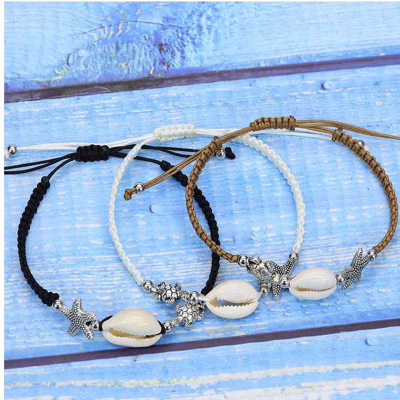 Wholesale Starfish Shell Thread Bracelet