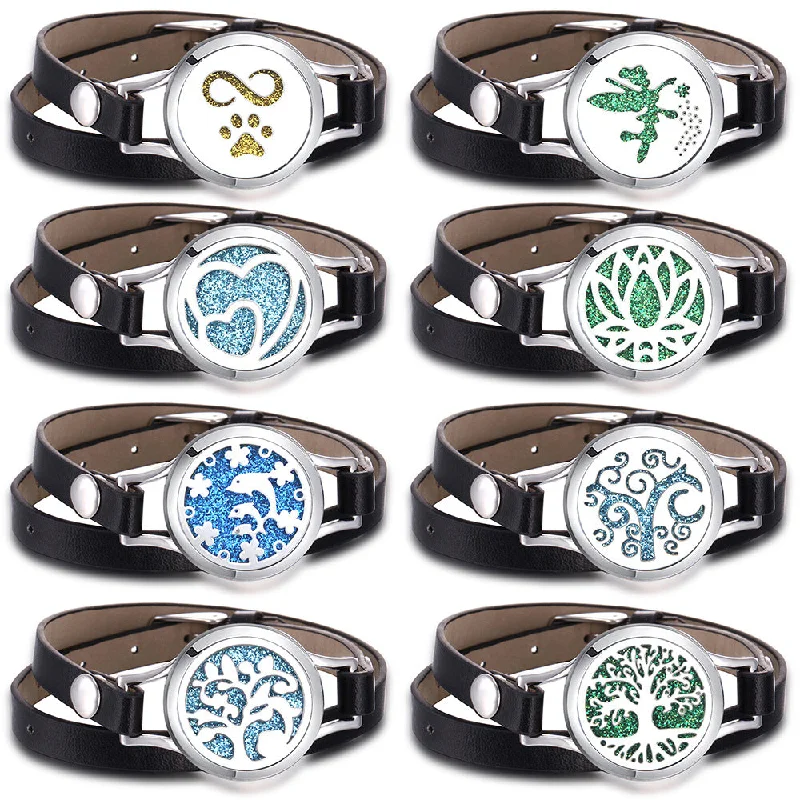 Wholesale Tree of Life Stainless Steel Aroma Bracelet