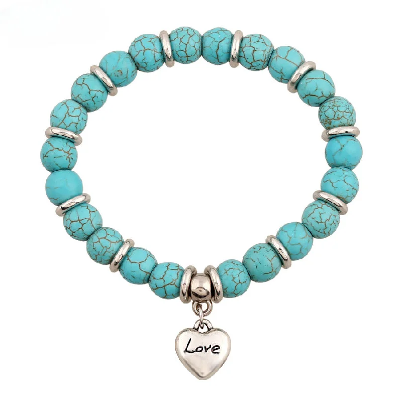 Wholesale Vintage Heart Turquoise Bracelets